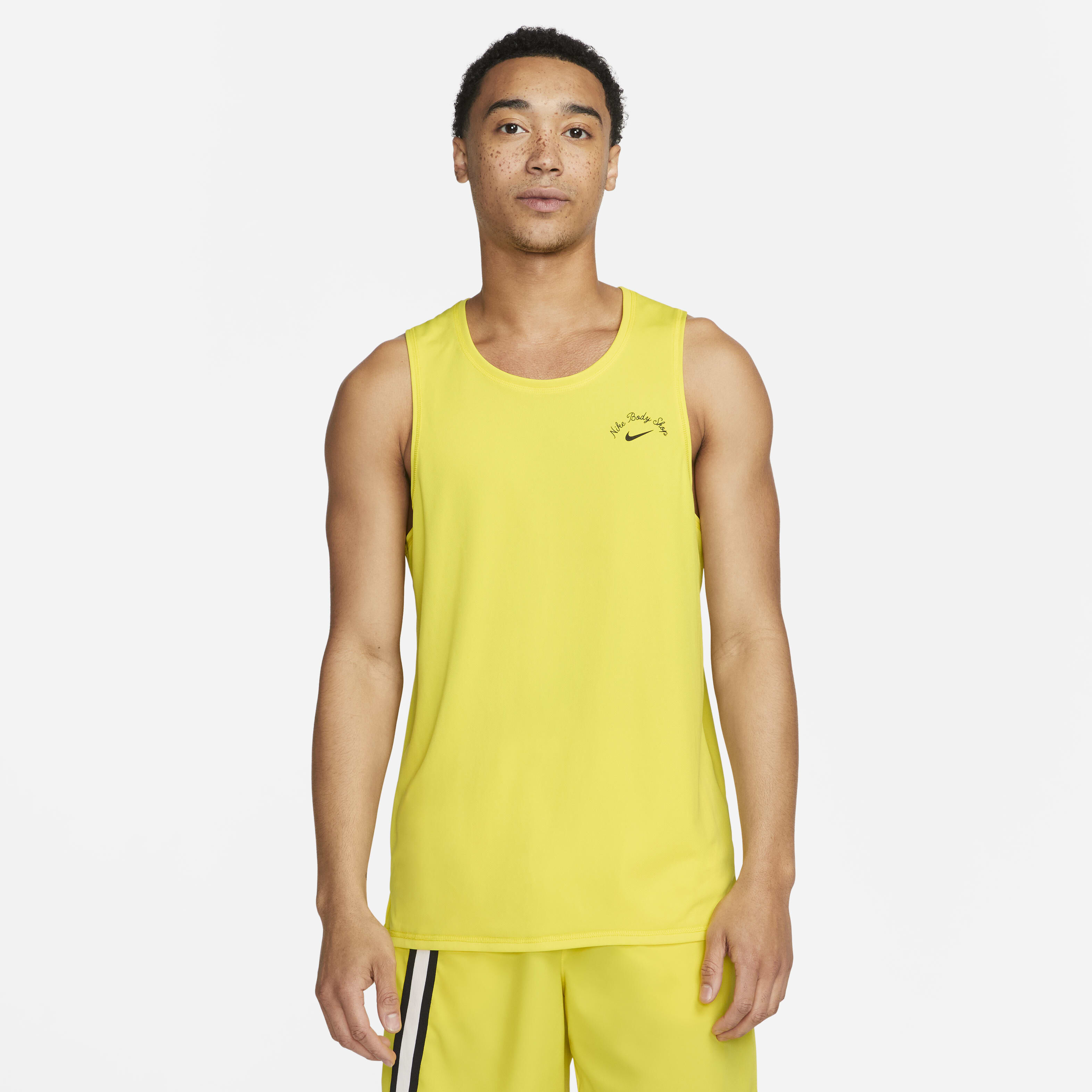 Yellow nike tank top mens top