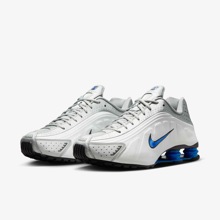 Buy Nike Shox R4 Men's Shoes - White/Racer Blue/Iron Grey/Metallic ...