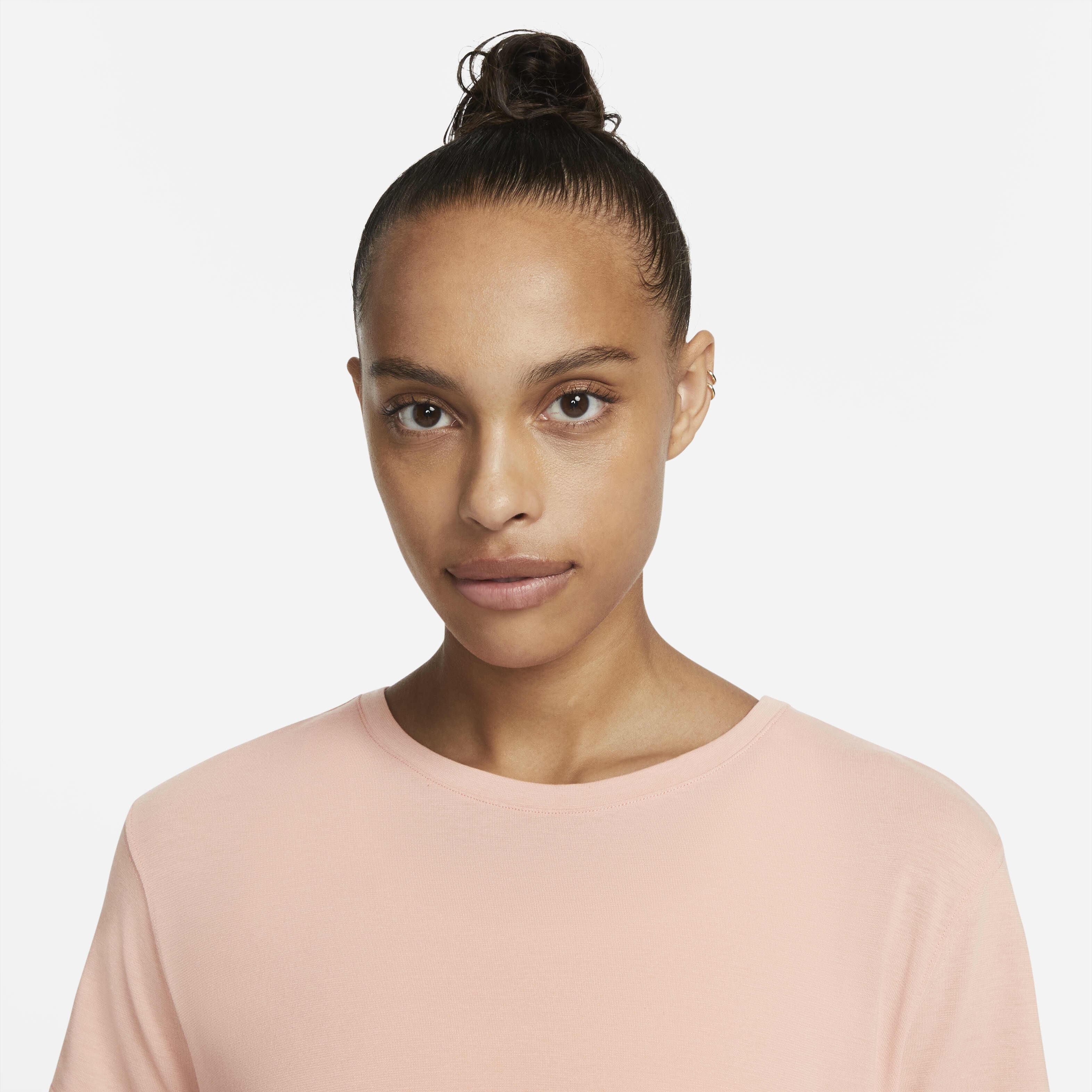 Buy Nike Yoga Dri-FIT Women's Top - Light Madder Root/Particle Grey ...
