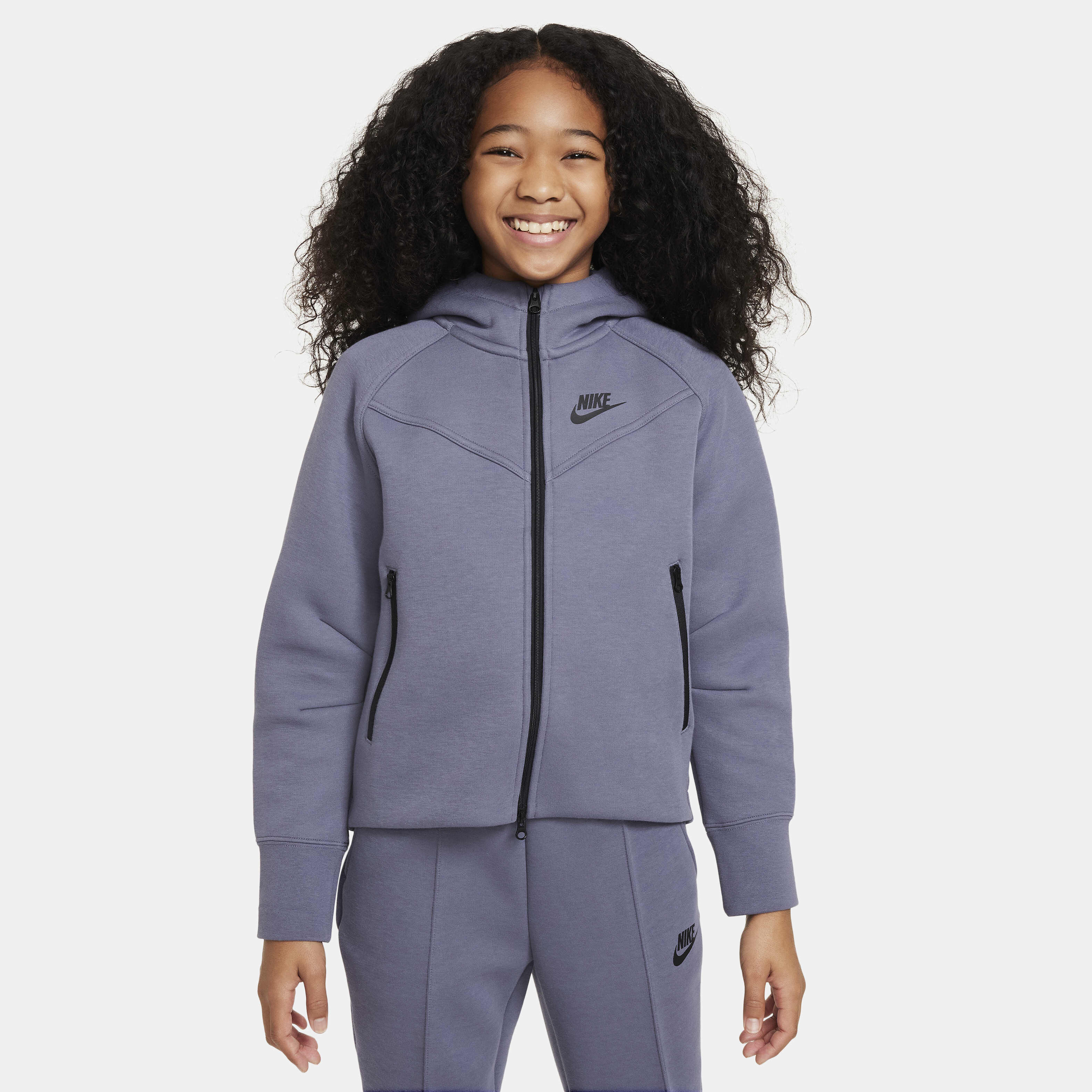 Buy Nike Sportswear Tech Fleece Older Kids Girls Full Zip Hoodie Nike UAE Official