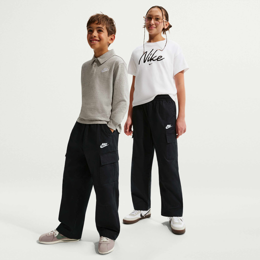 Kids Trousers-Nike, Nike Sportswear Club, Older Kids' Woven Cargo Trousers