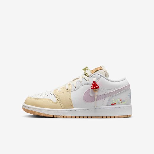Shoes-JRDN, Air Jordan 1 Low GS 'Mushroom', Big Kids' Shoes
