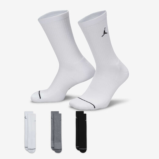 Basketball Socks-JRDN, Jordan, Everyday Crew Socks (3 pairs)
