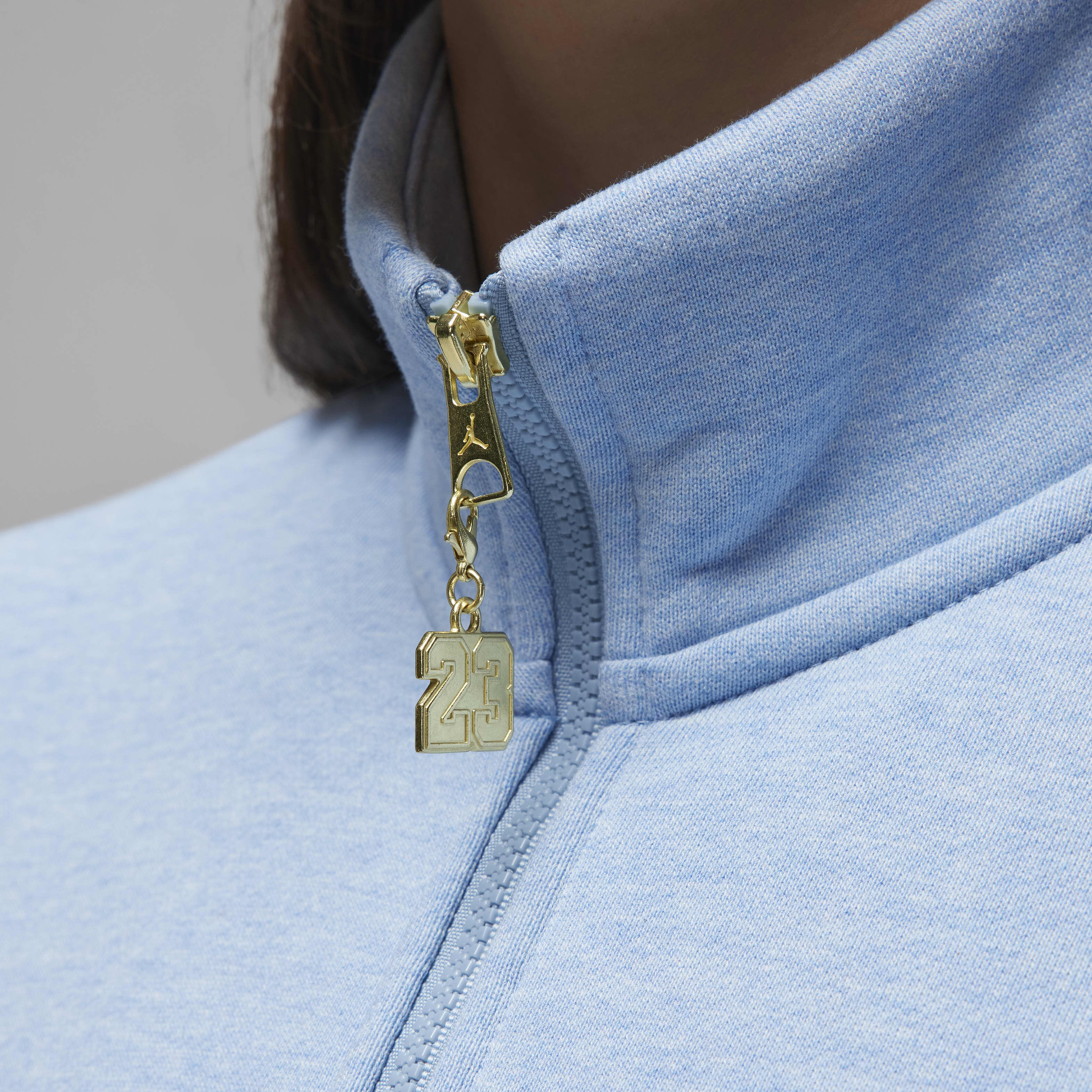 Buy Jordan Flight Fleece Women's Quarter-Zip Top - Blue Grey
