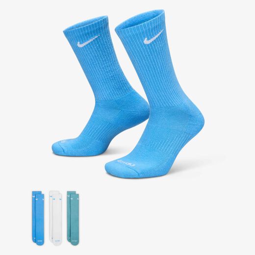 Socks-Nike, Nike Everyday Plus Cushioned, Training Crew Socks (3 Pairs)