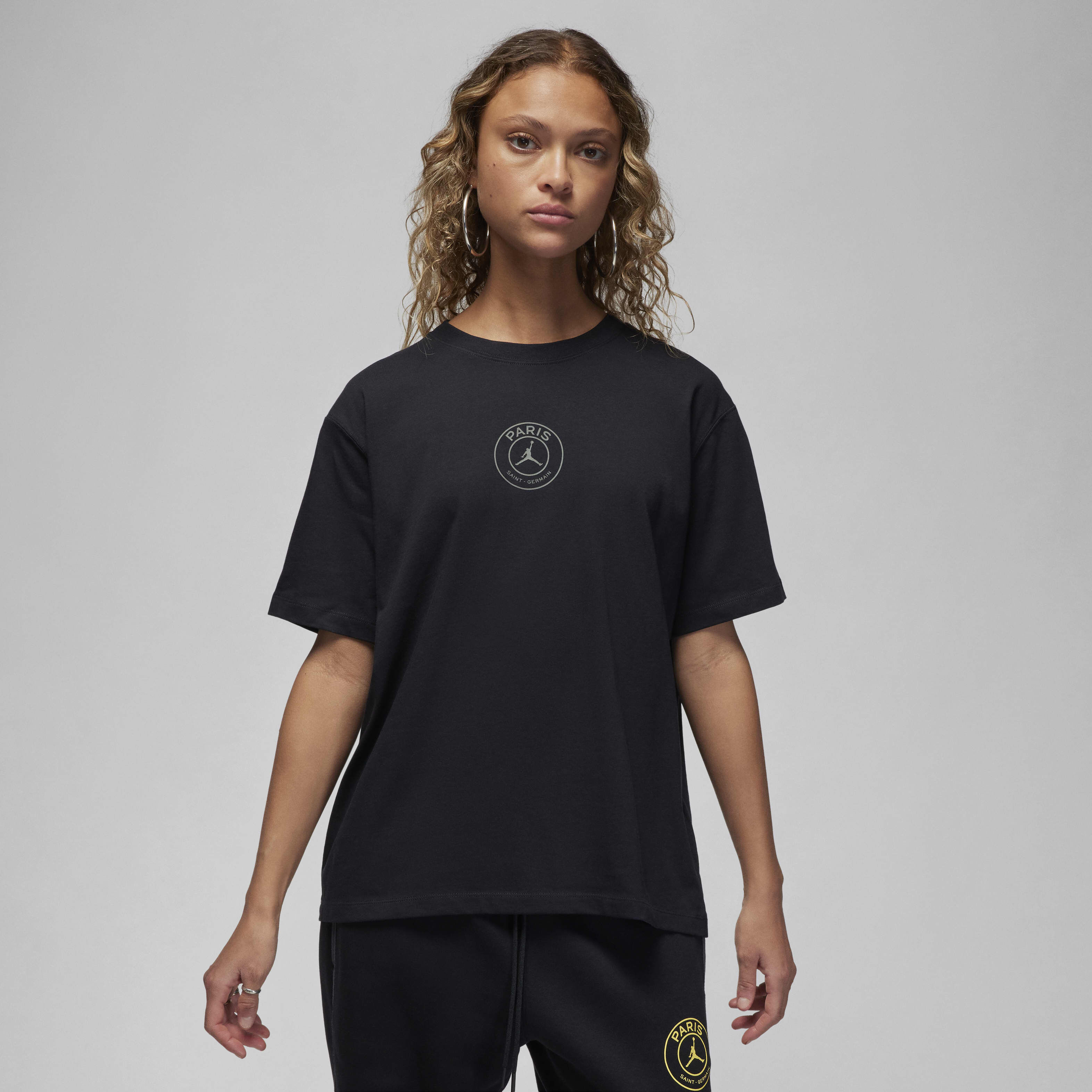 Nike PSG シャツ ブラック PSG Nike Crest T-Shirt - Black