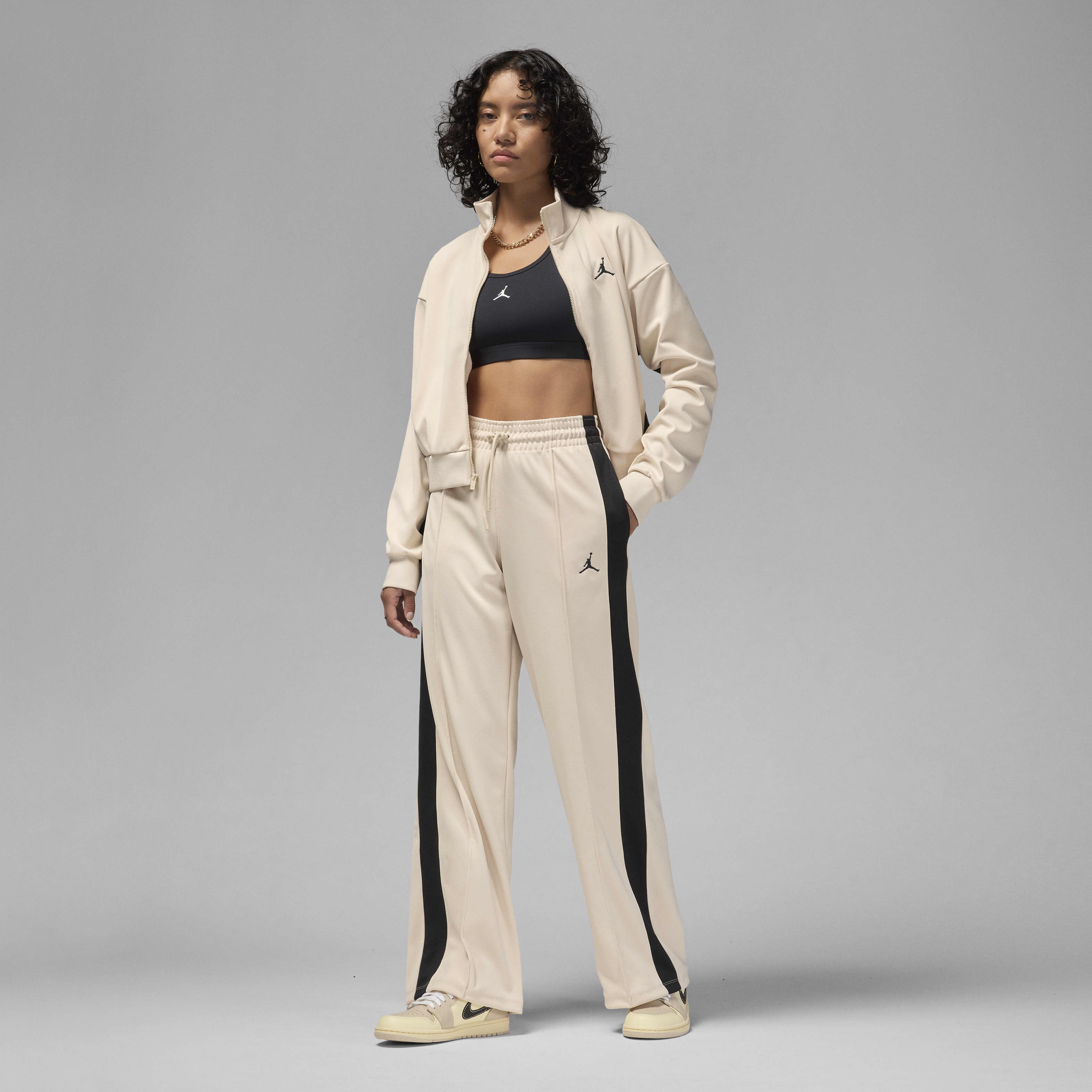 ★Nike★ Jordan Knit Track Pants W Legend Light Brown Black Jordan Women's Knit Track Pants. Nike.com