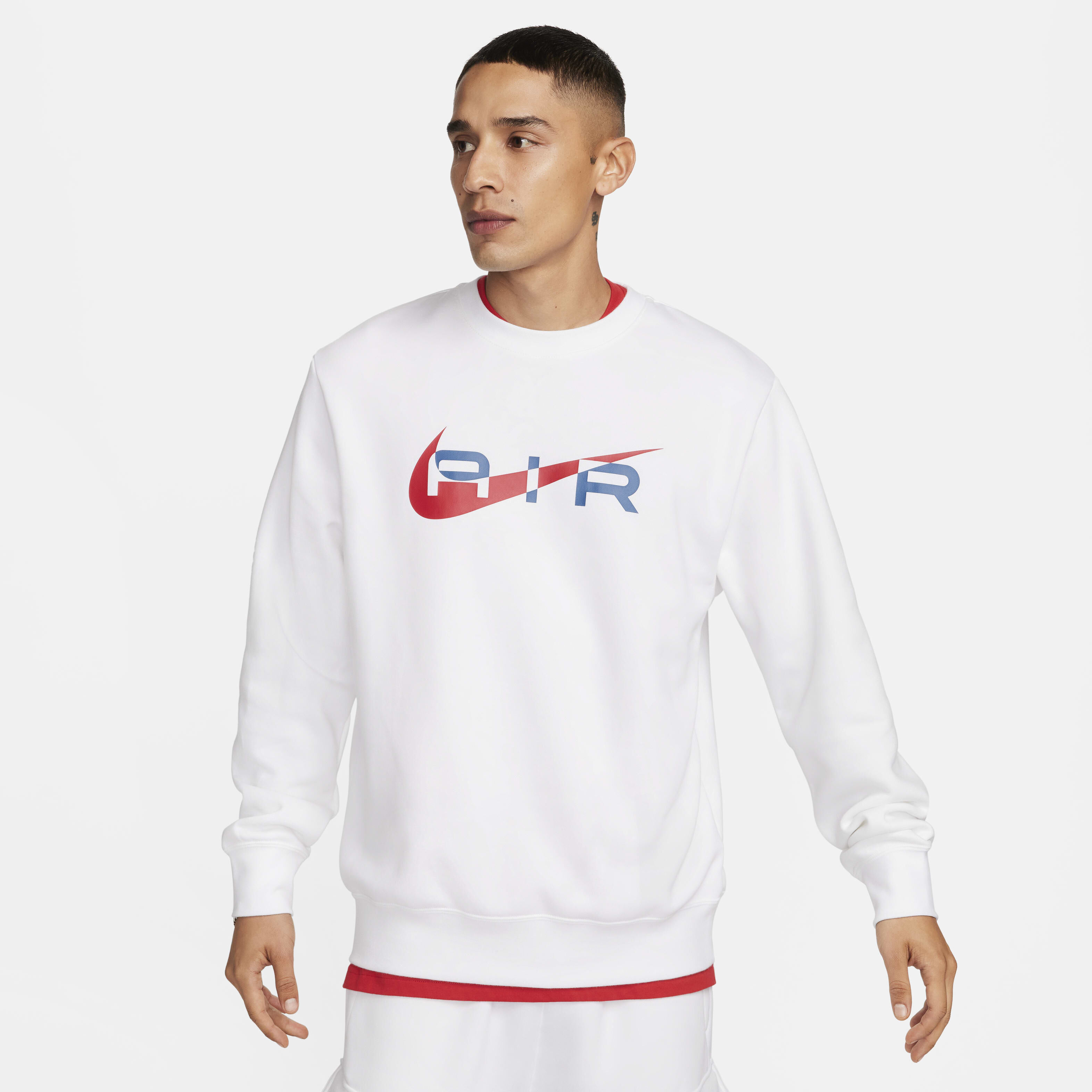 White nike crew neck sale