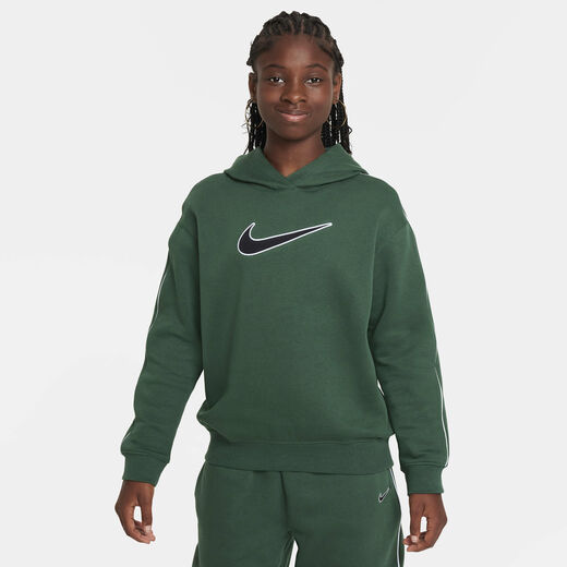 Hoodies & Sweatshirts-Nike, Nike Sportswear, Older Kids' (Girls') Oversized Fleece Pullover Hoodie Hoodies & Sweatshirts-Nike, Nike Sportswear, Older Kids' (Girls') Oversized Fleece Pullover Hoodie