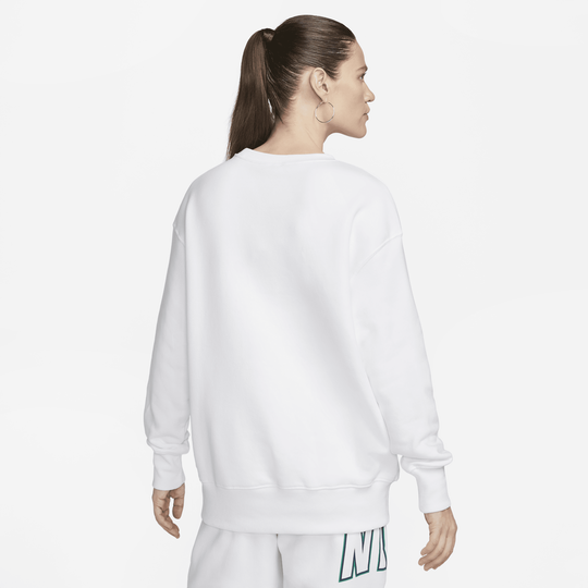 Oversized white crew neck best sale