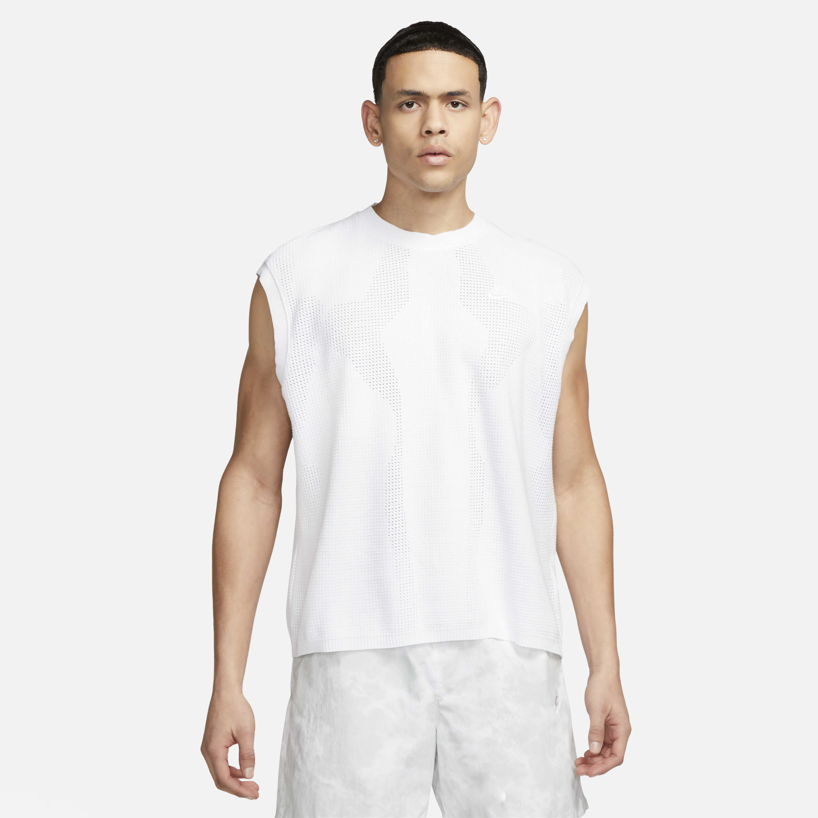 Buy Nike Sportswear Tech Pack Men s Engineered Knit Sleeveless Top White White Nike UAE Official