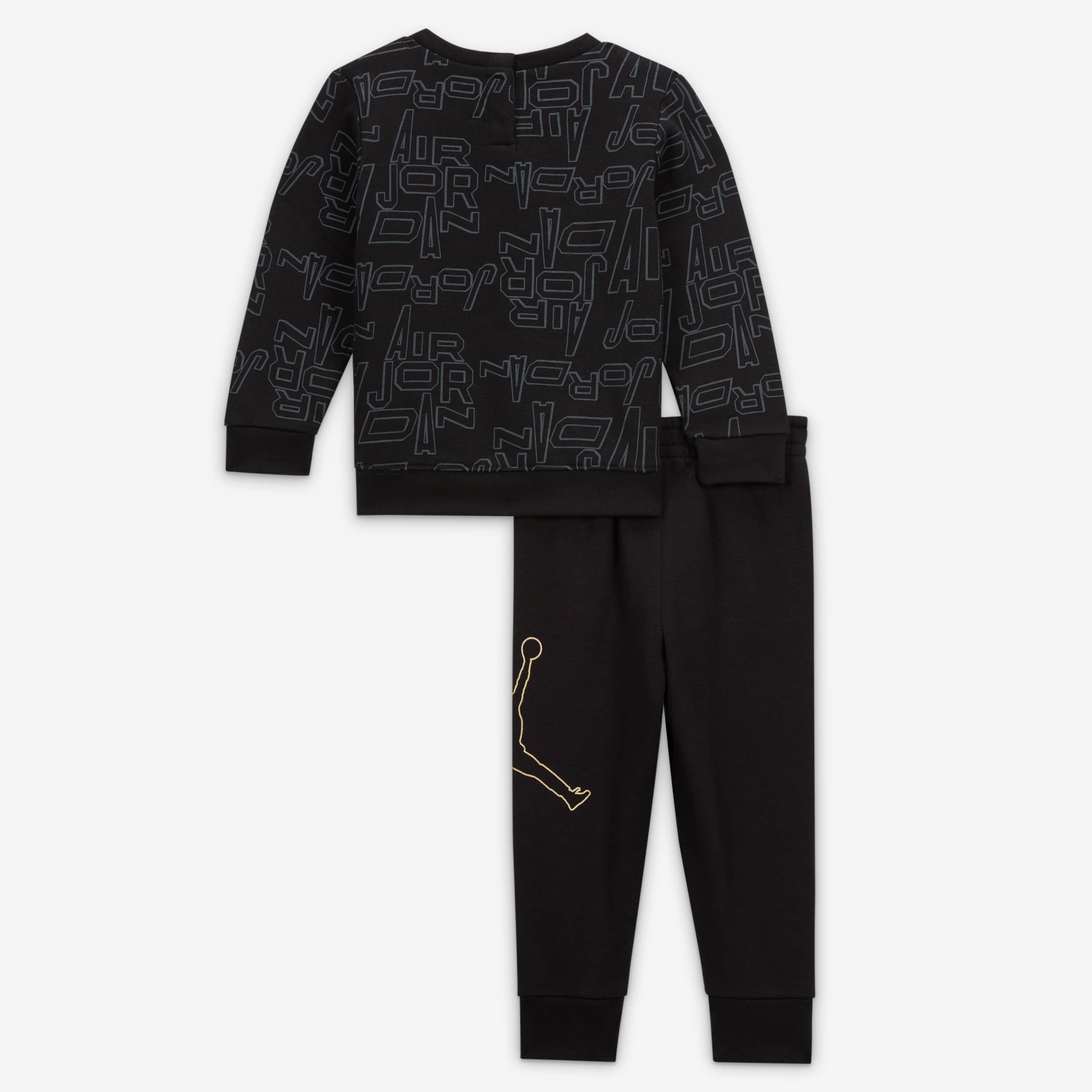 Jordan Take Flight Black and Gold Crew Set image number 1