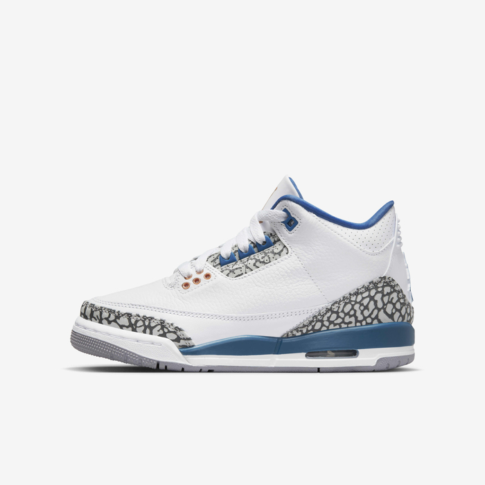 Buy Air Jordan Retro Older Kids' Shoes White/True Blue/Cement