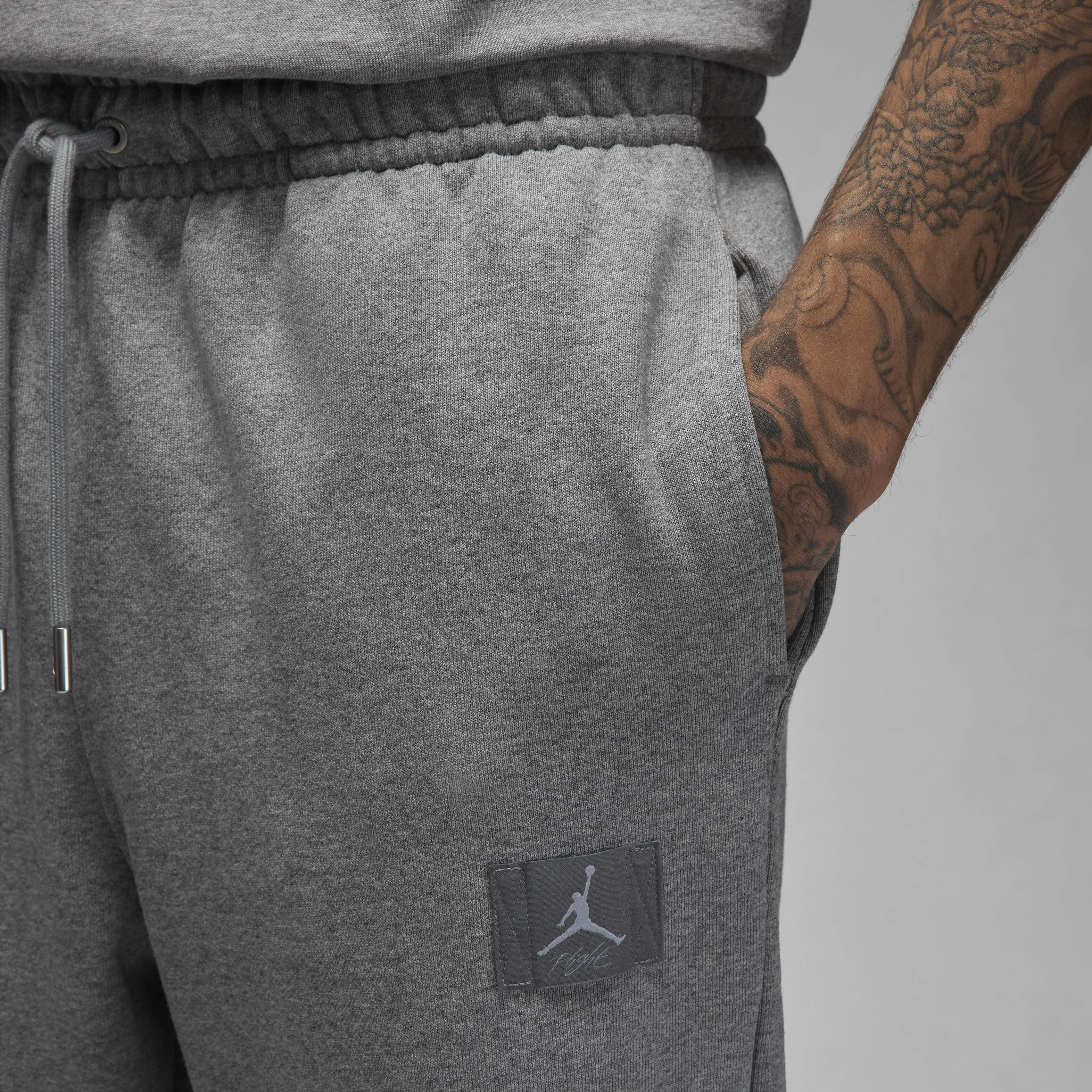★★Nike★★ Jordan Flight Fleece Pants M Carbon Heather FV7 Spodnie dresowe Jordan Flight Fleece Men's Pants Carbon