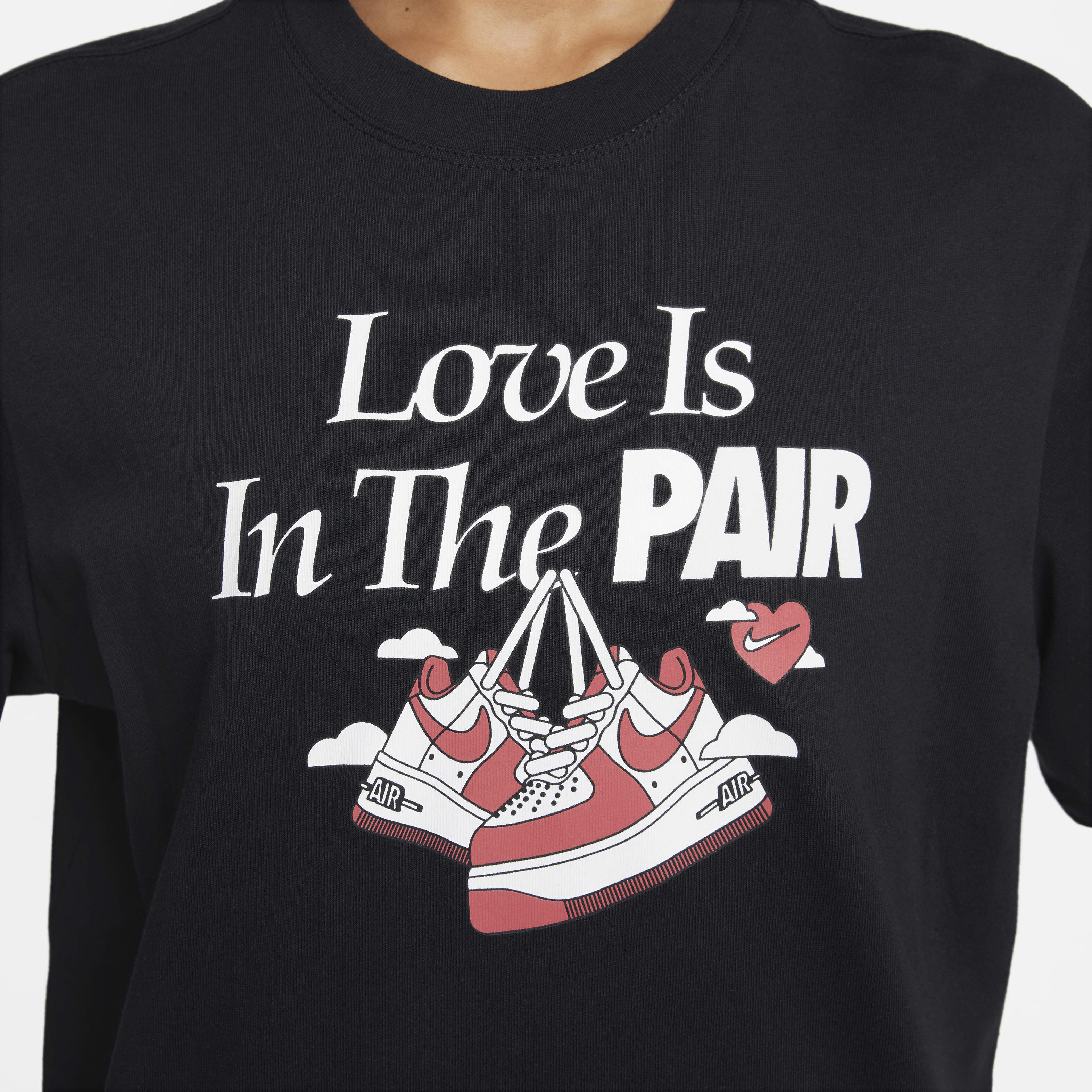 nike tee mock love