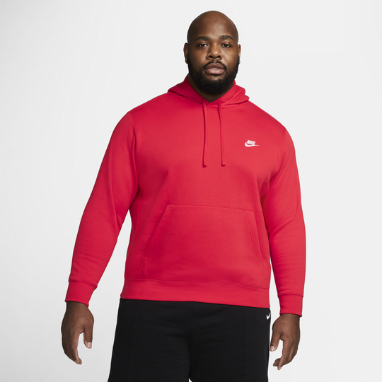 Nike club shop fleece hoodie red