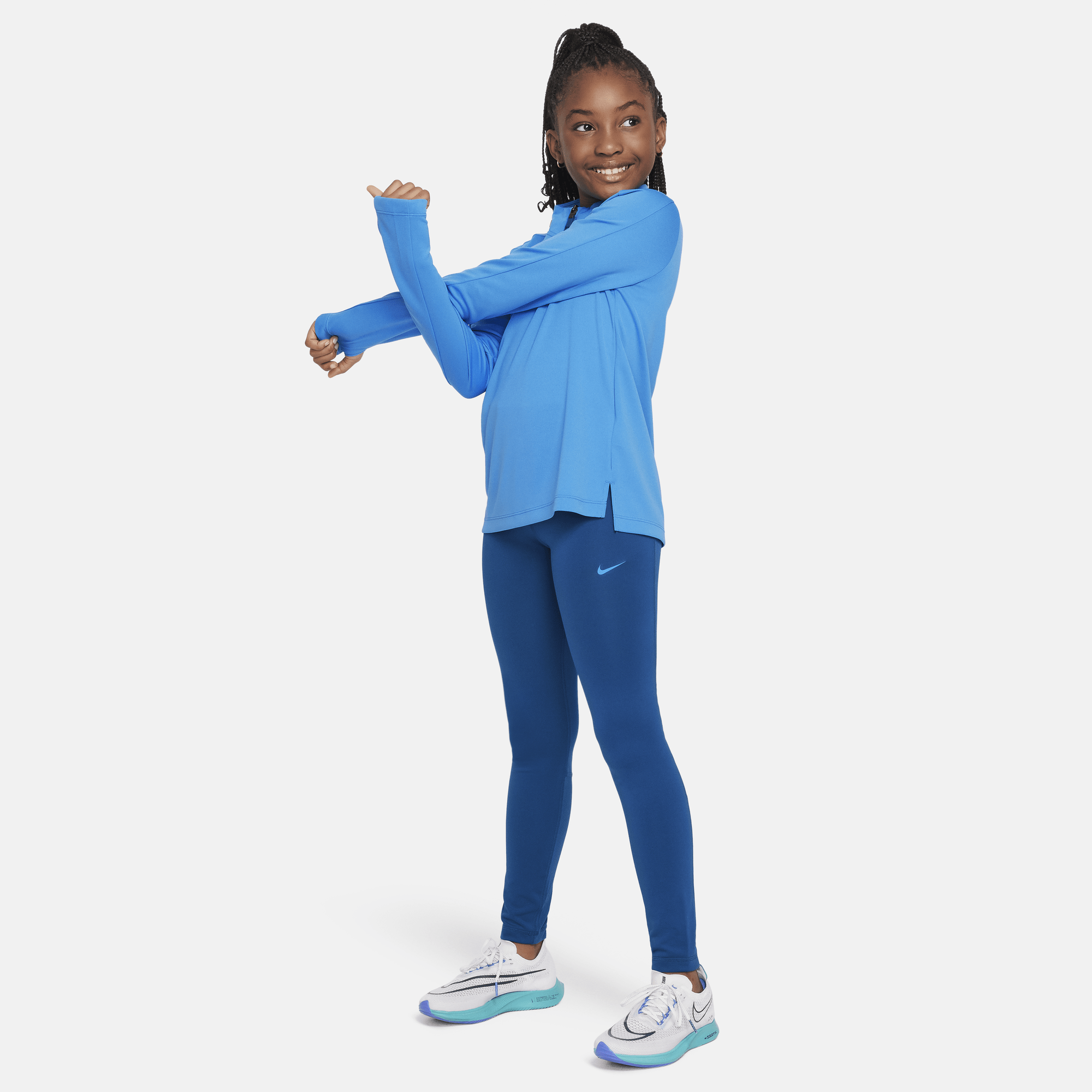 Grey nike pro sales leggings