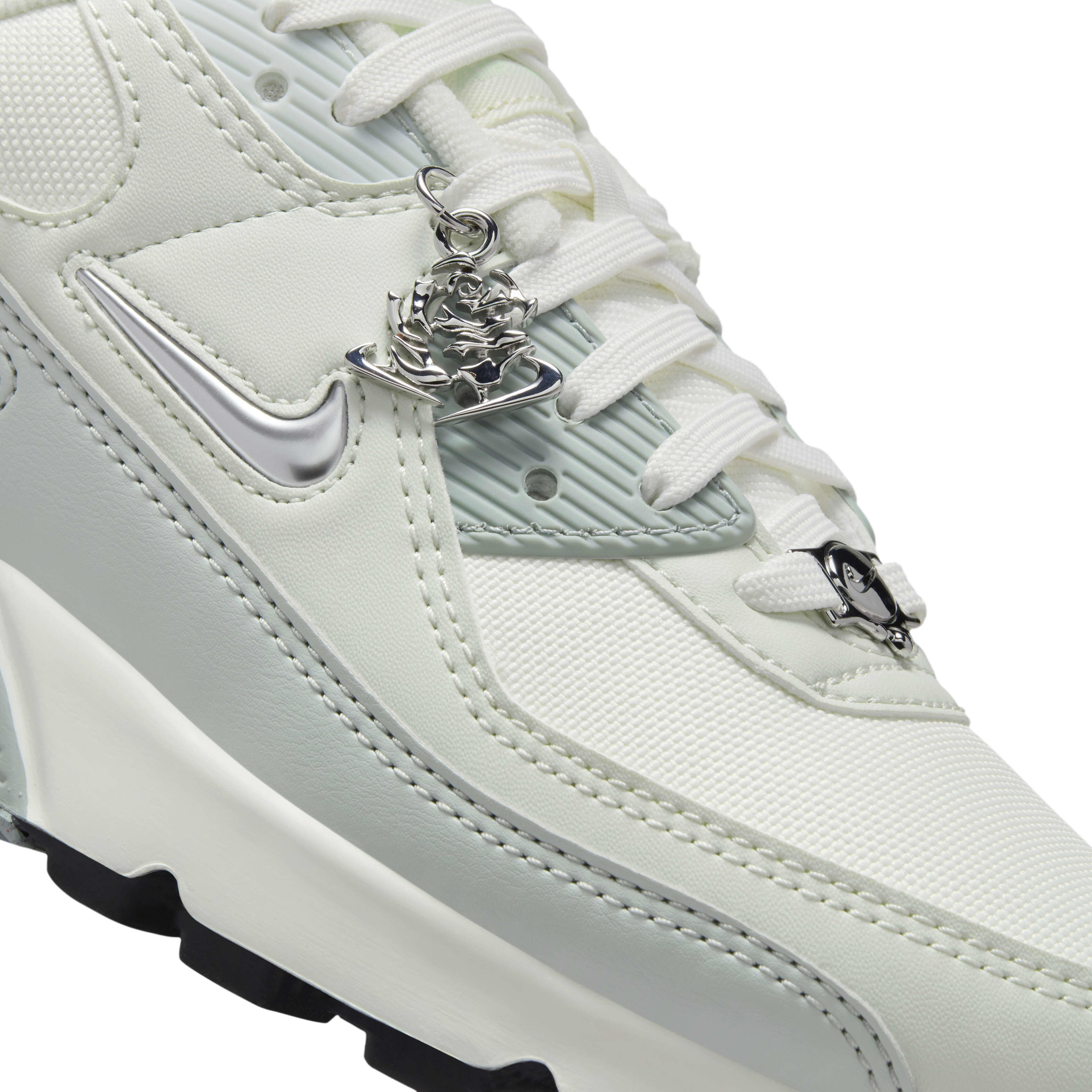 nike air max 90 se ankle chain yellow sneakers