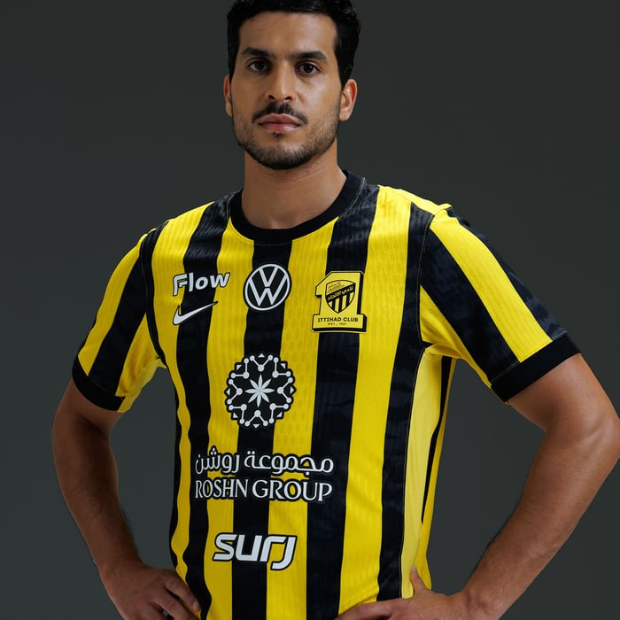 Al-Ittihad F.C. 2025/26 Match Home Jersey image number 3 Al-Ittihad F.C. 2025/26 Match Home Jersey image number 3