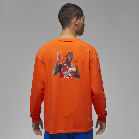 Orange jordan top t shirt