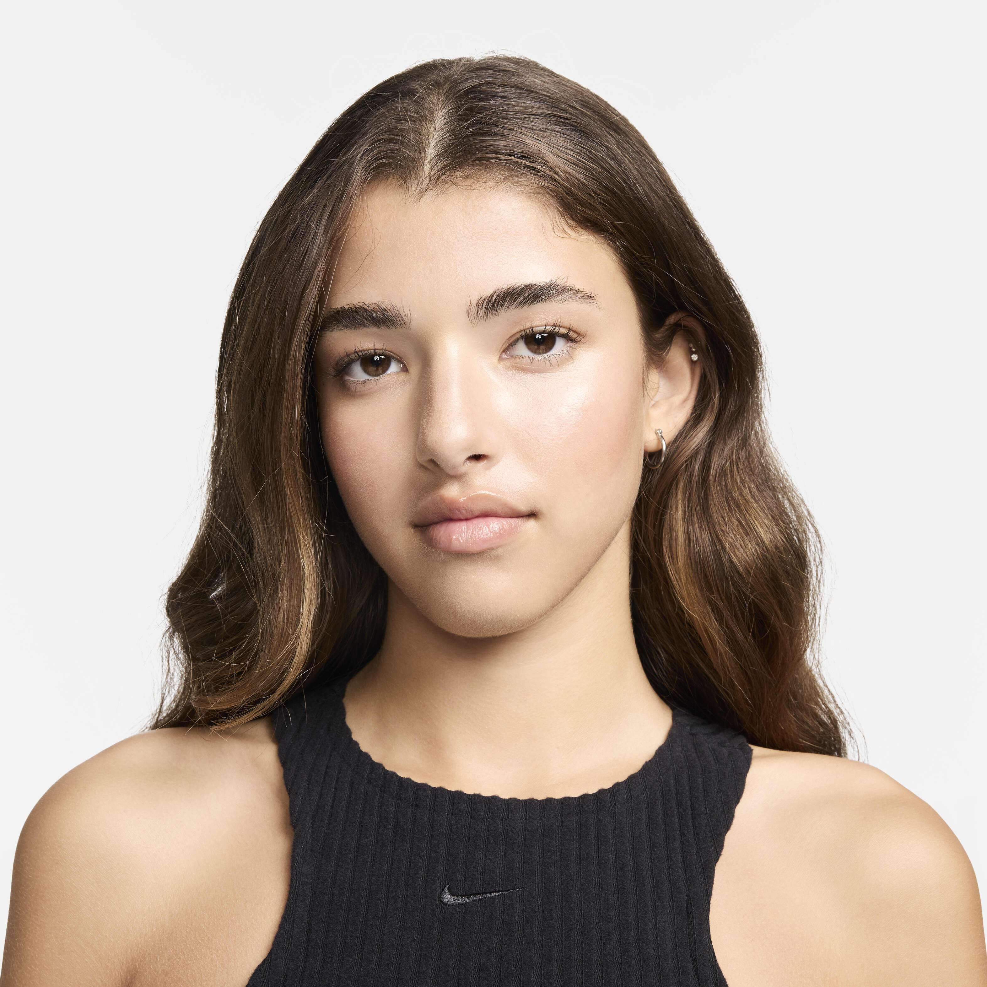 ワンピース Nike FW24 MIDI DRESS RIB (FN3679 010) Womens Size XS Nike Chill Rib Slim Sleeveless Midi Dress