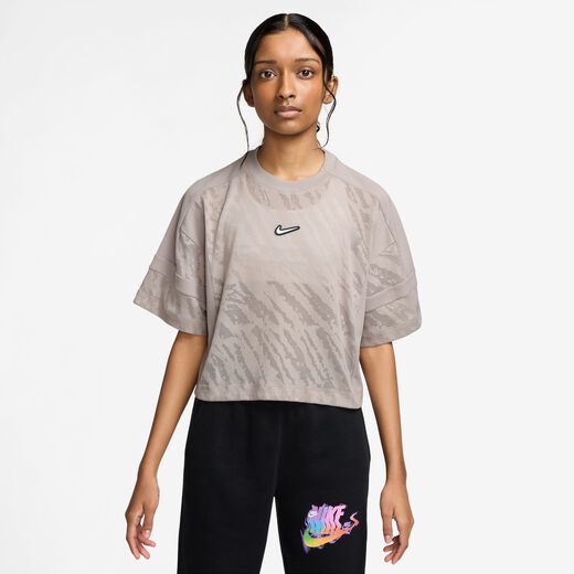 New In Kids' Short Sleeves Shirts-Nike, Nike Sportswear, Older Kids' (Girls') Mesh Cover-Up Dance Top