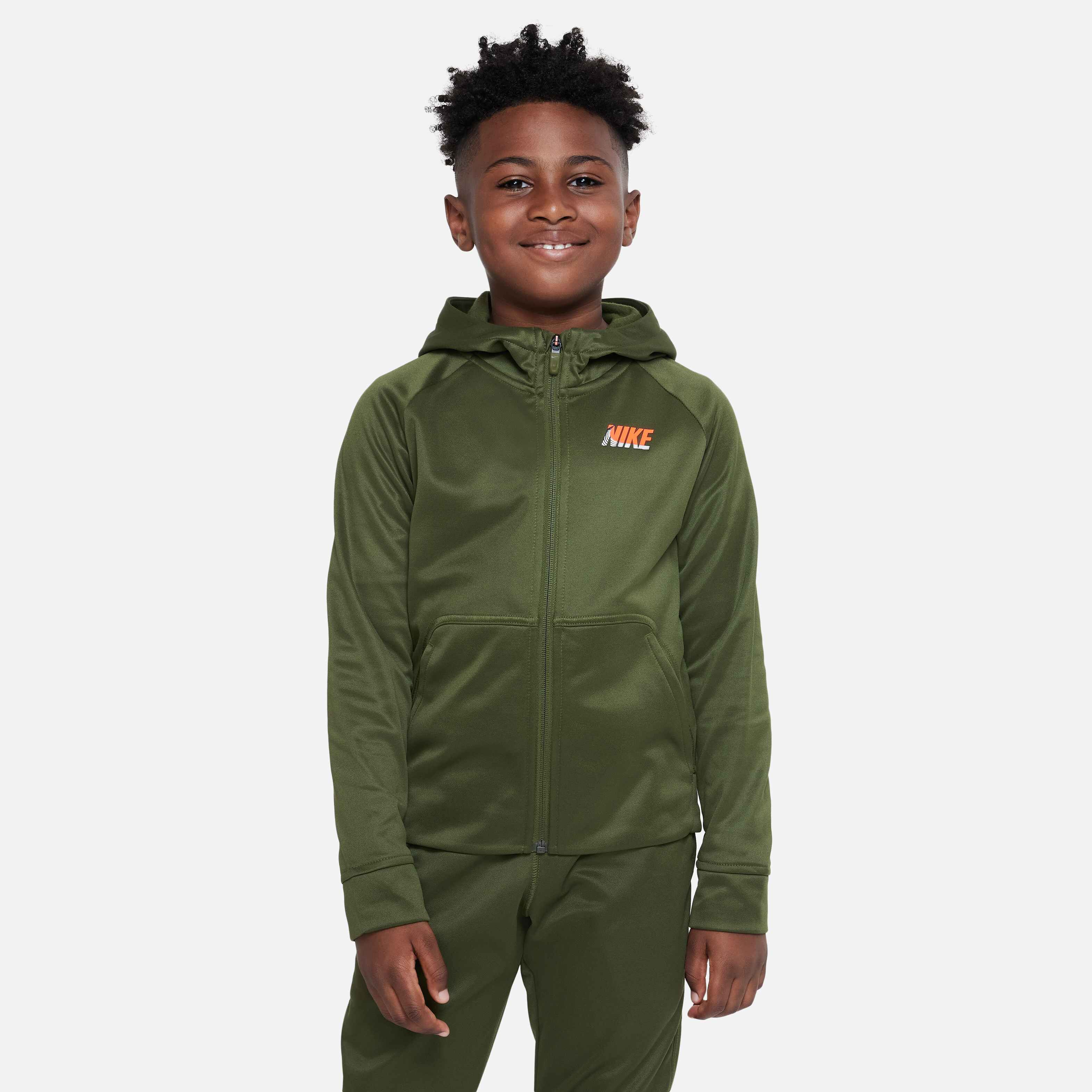 orange and green nike hoodie