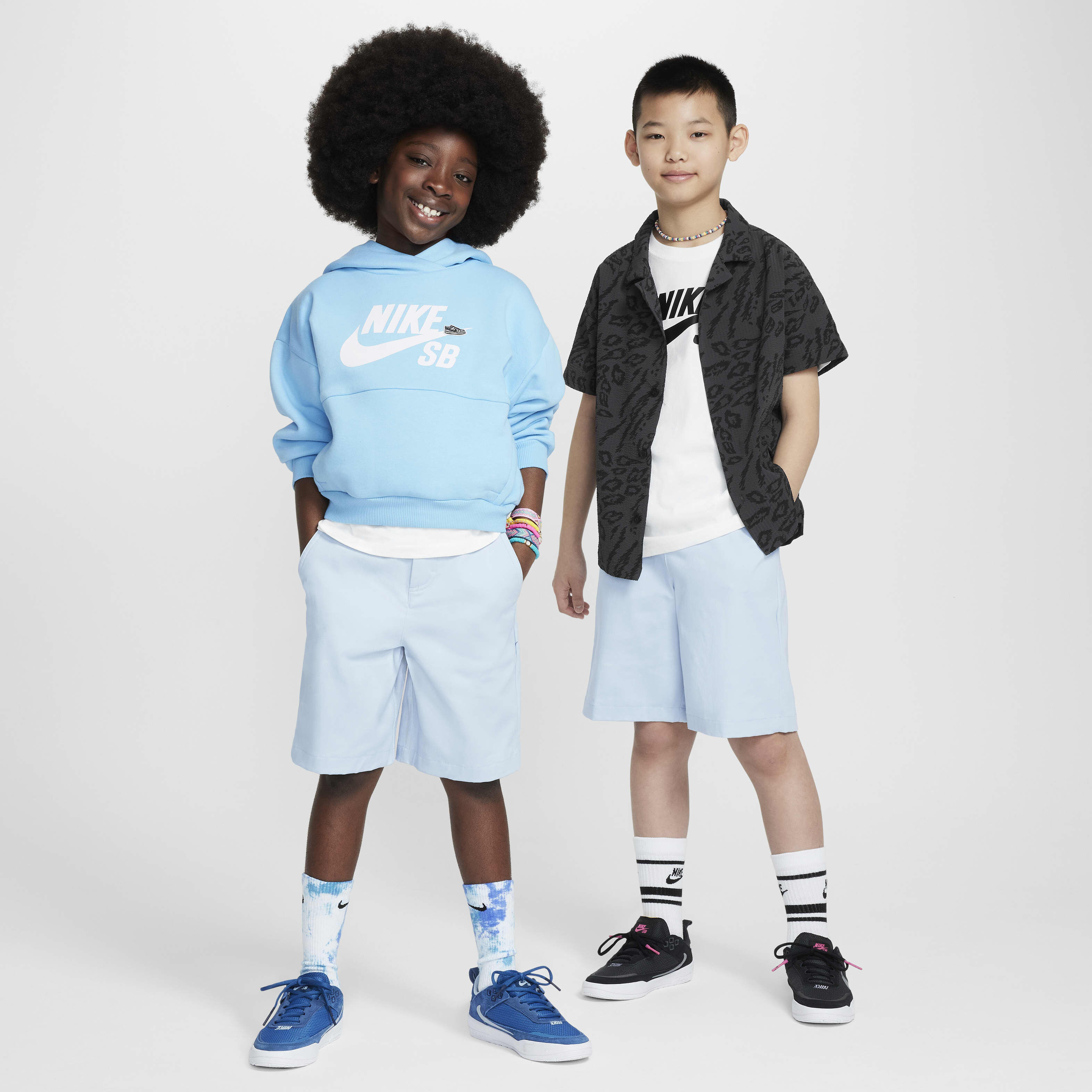 Buy Nike SB Older Kids' Chino Skate Shorts - Light Armoury