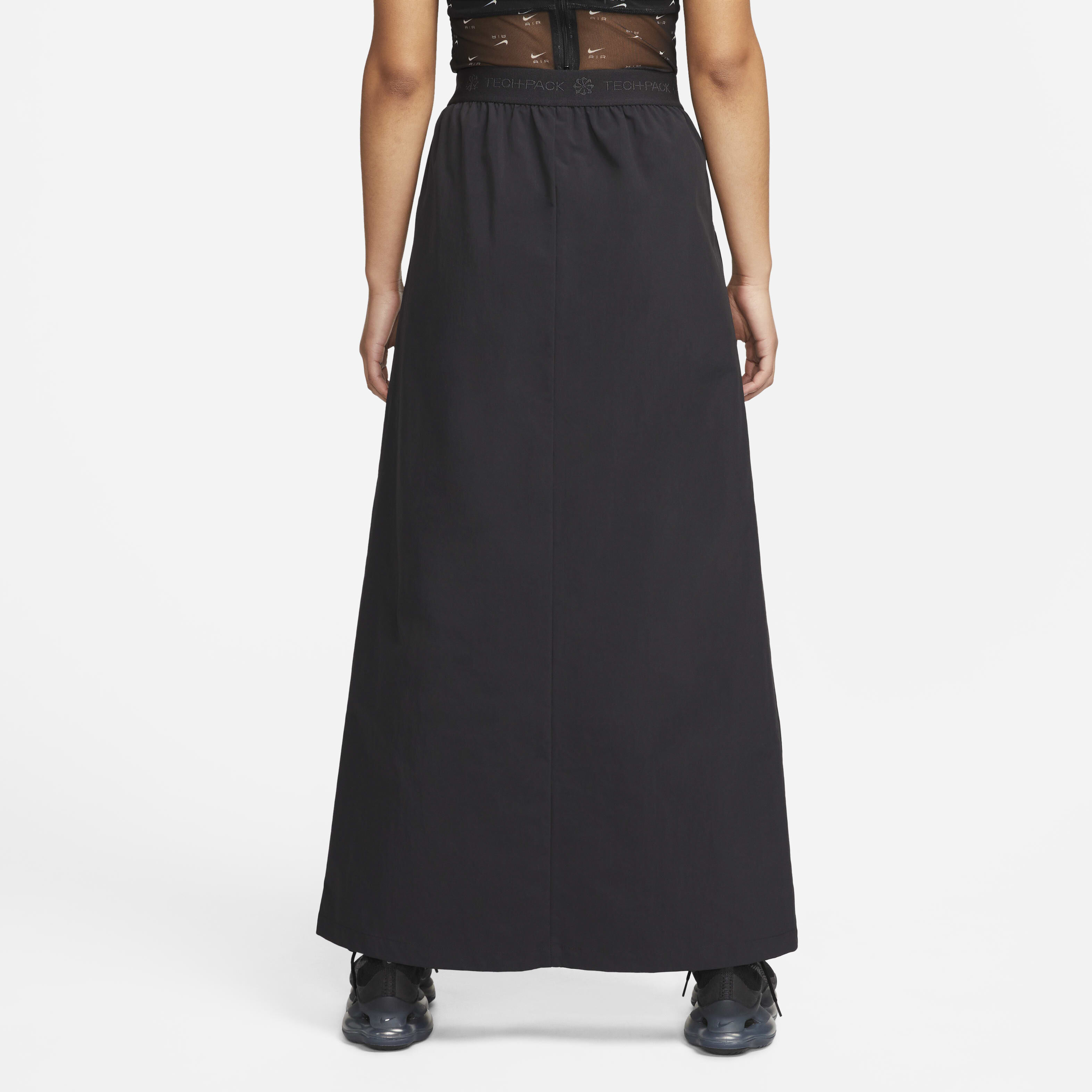 Nike Sportswear Tech Pack Wrap Skirt In Black/ Black/ Black