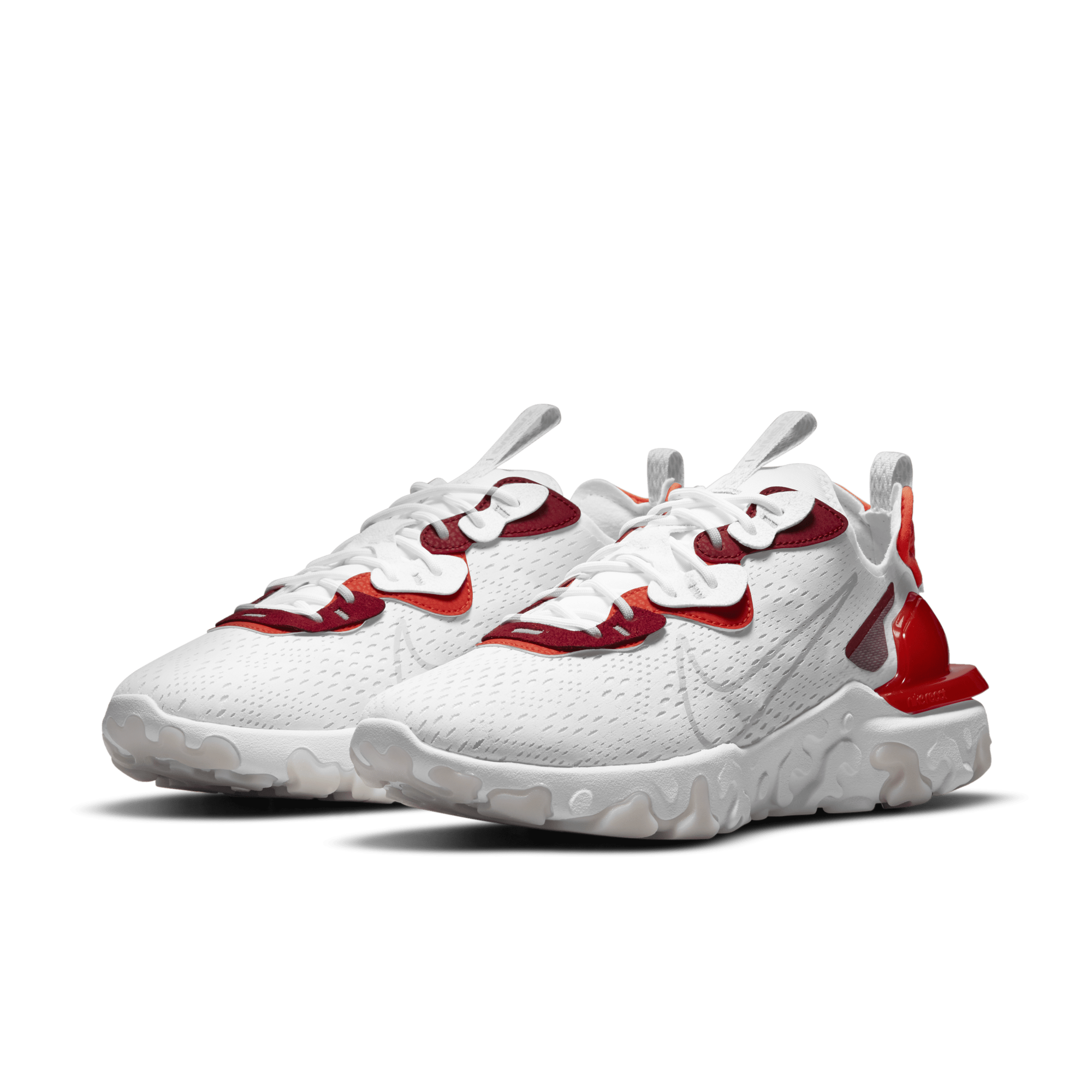 Nike react white orange hotsell