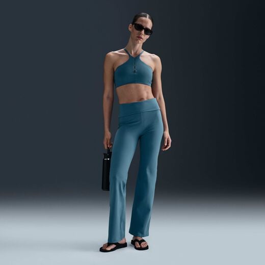Yoga Trousers & Leggings-Nike, Nike One, Women's Dri-FIT High-Waisted Fold-Over Trousers Yoga Trousers & Leggings-Nike, Nike One, Women's Dri-FIT High-Waisted Fold-Over Trousers