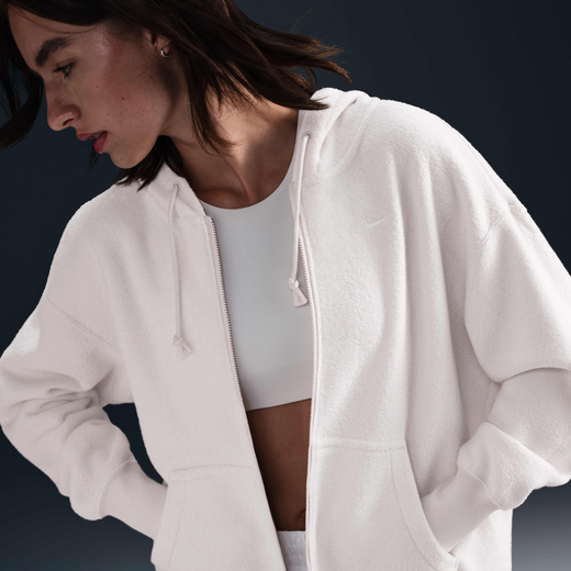 Women's Hoodies & Sweatshirts Sale-Nike, Nike Sportswear Phoenix Plush, Women's Oversized Cosy Fleece Full-Zip Hoodie