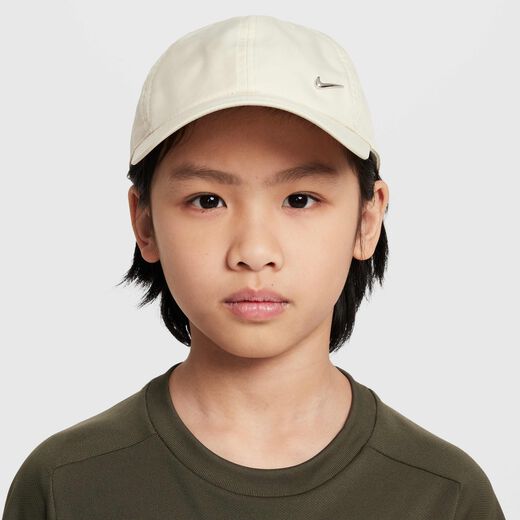 Hats, Visors & Headbands-Nike, Nike Dri-FIT Club, Kids' Unstructured Metal Swoosh Cap