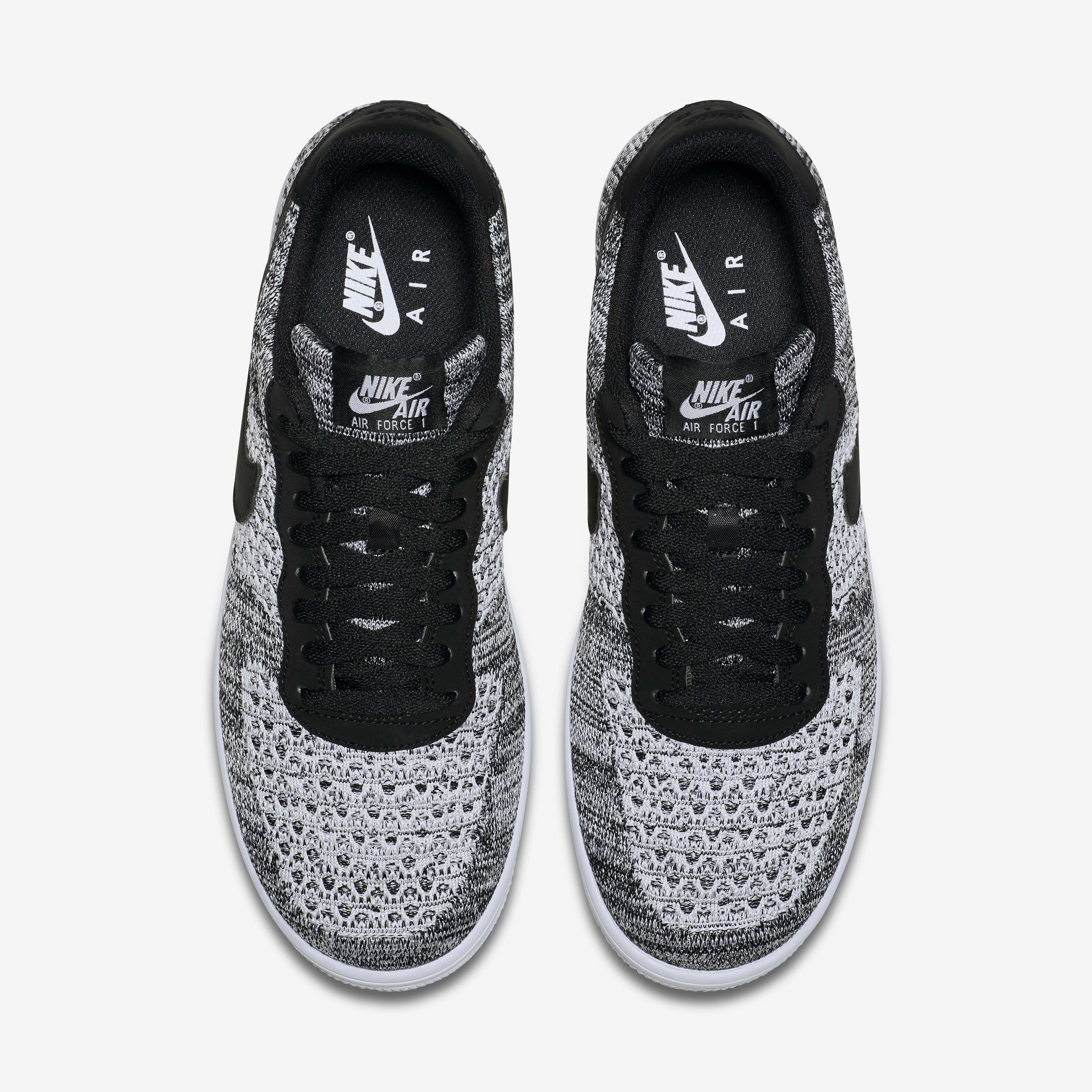 Air force 1 flyknit 2.0 black/pure platinum-black-white women's shoe hot sale