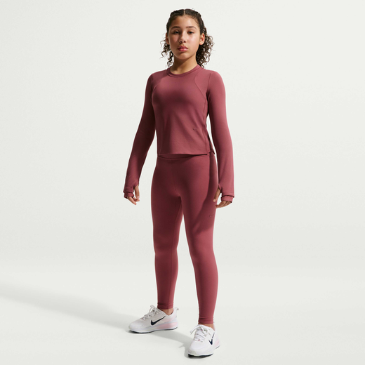 Kids Tights & Leggings-Nike, Nike Mavn, Girls' High-Waisted Full-Length Leggings