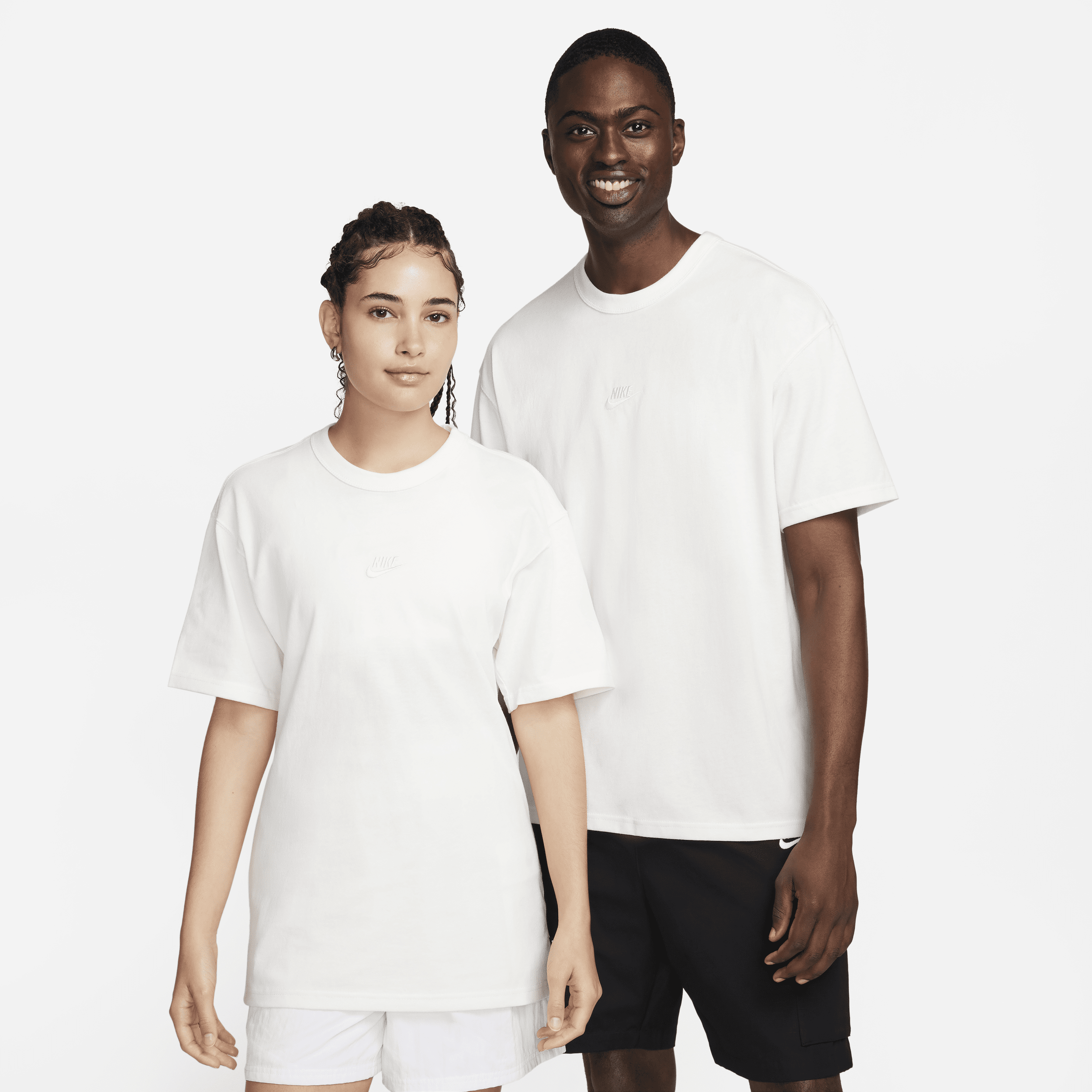 White nike t shirt cheap