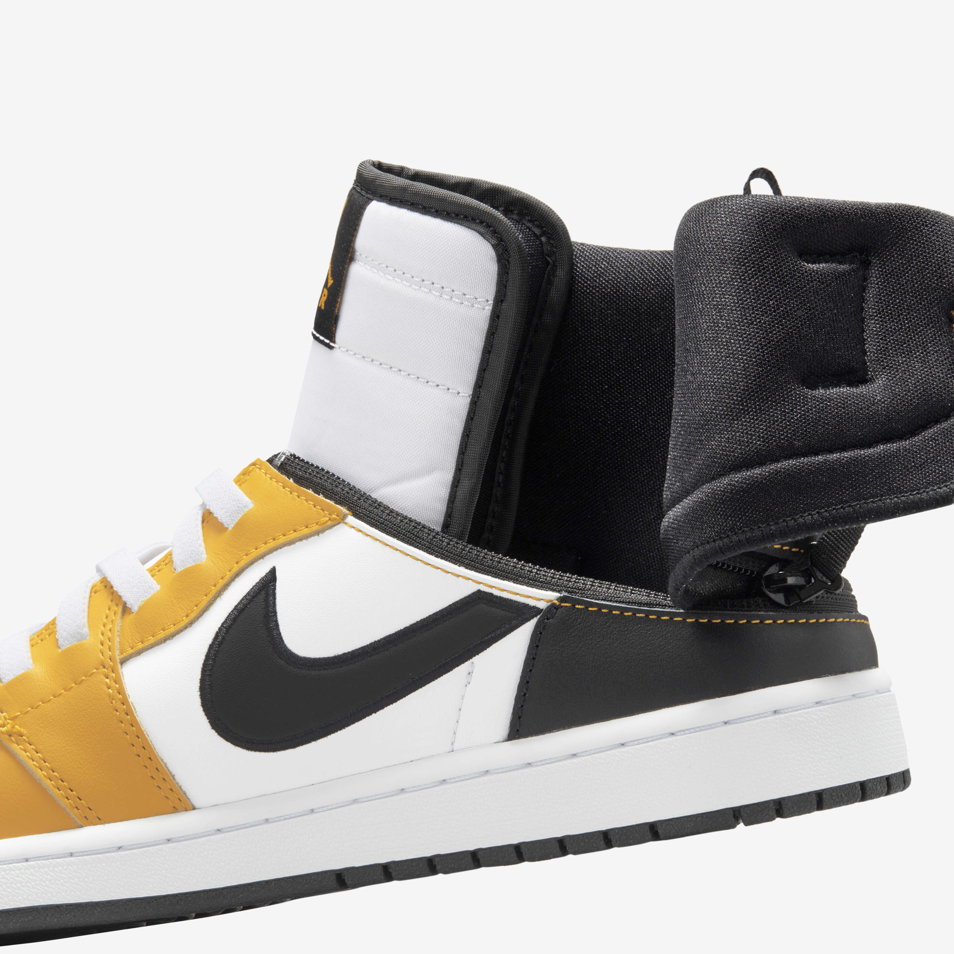 Buy Air Jordan 1 Hi FlyEase Men's Shoes - White/Yellow Ochre