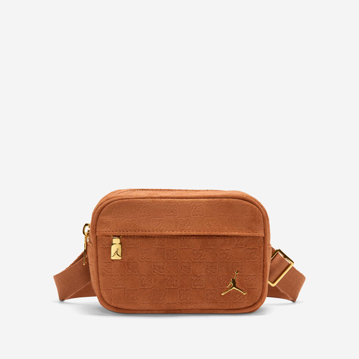 Men's Cross Body Bag-Nike, Jordan, Suede Monogram Camera Bag (1.5L)
