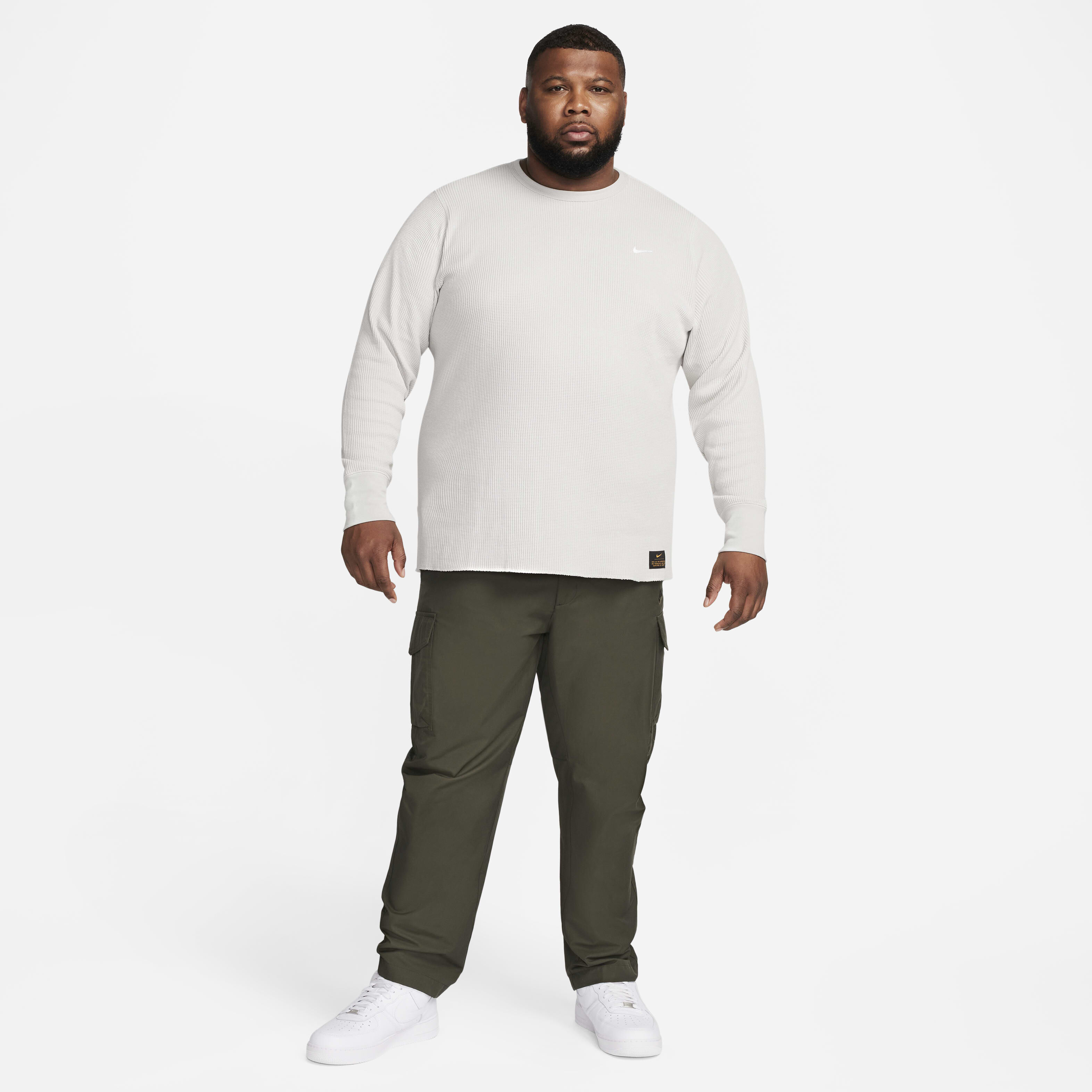 Buy Nike Life Men's Long-sleeve Heavyweight Waffle Top