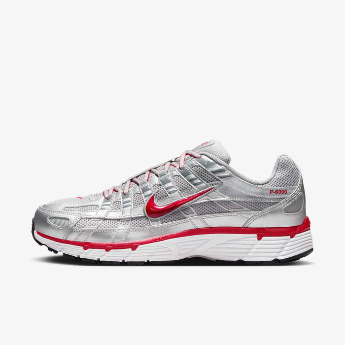 Buy Nike P-6000 Shoes - Metallic Silver/Flat Silver/Cool Grey/Gym Red ...