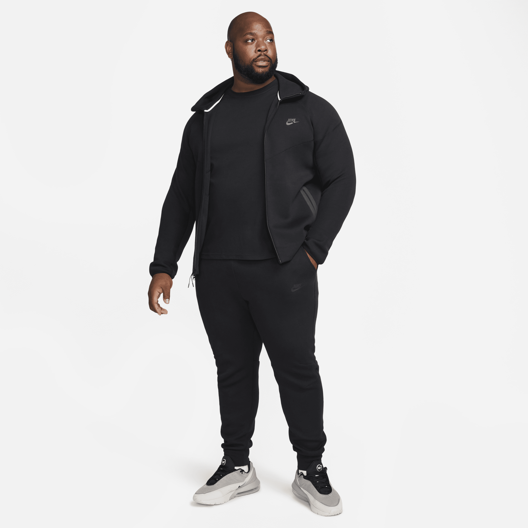 Black nike tech online fleece hoodie