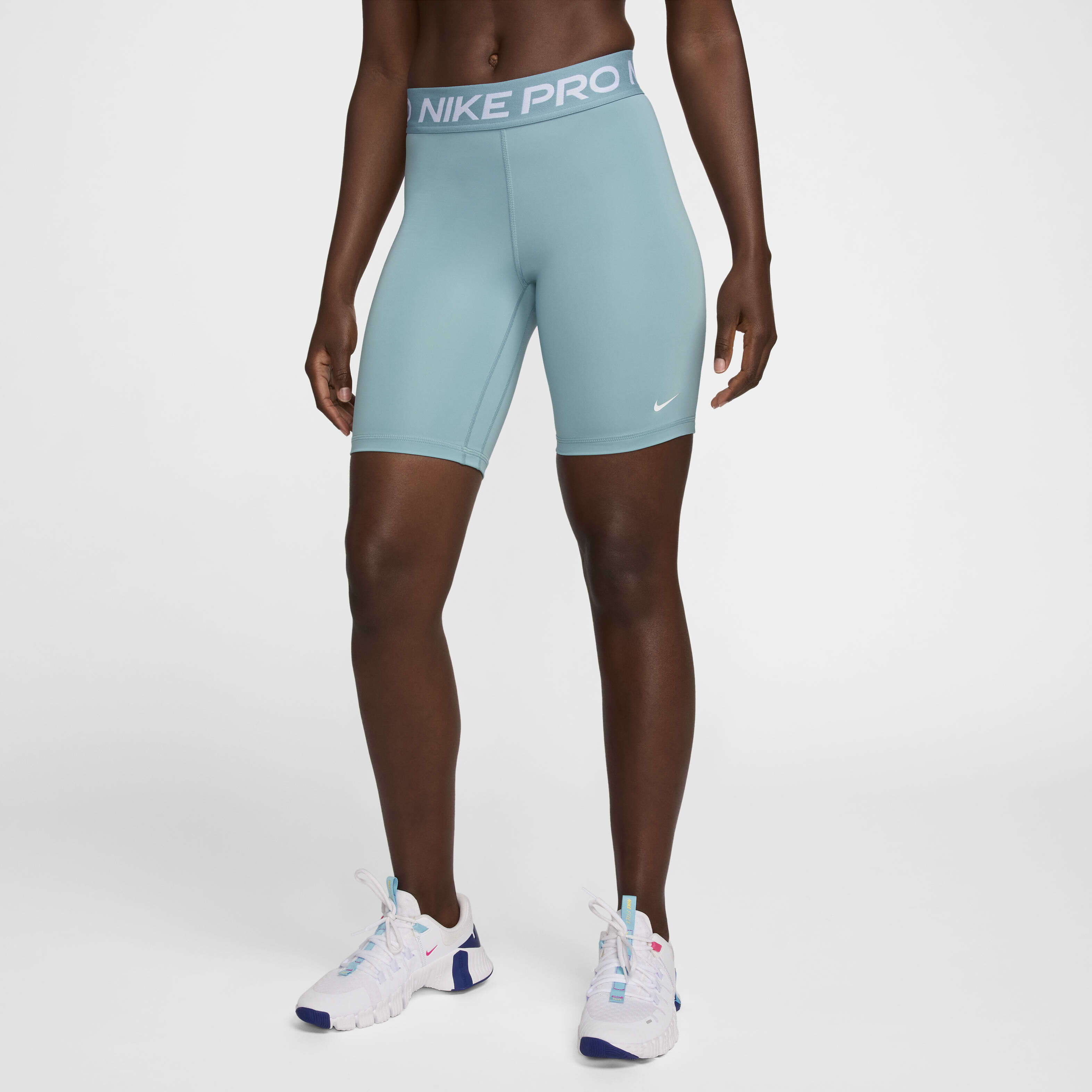 Blue nike pro shorts hot sale