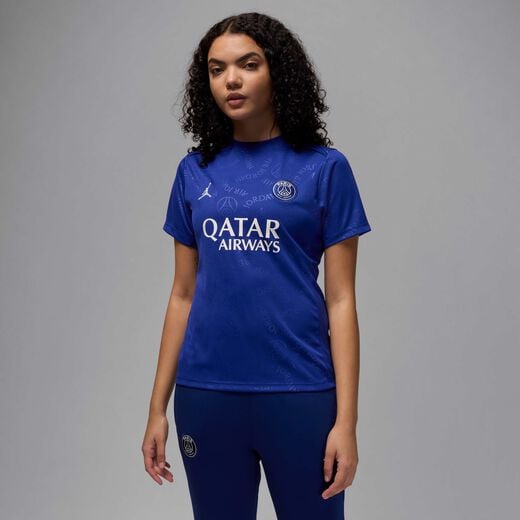 Psg Jordan-JRDN, Paris Saint-Germain Academy Pro Fourth, Women's Jordan Dri-FIT Football Short-Sleeve Pre-Match Top Psg Jordan-JRDN, Paris Saint-Germain Academy Pro Fourth, Women's Jordan Dri-FIT Football Short-Sleeve Pre-Match Top