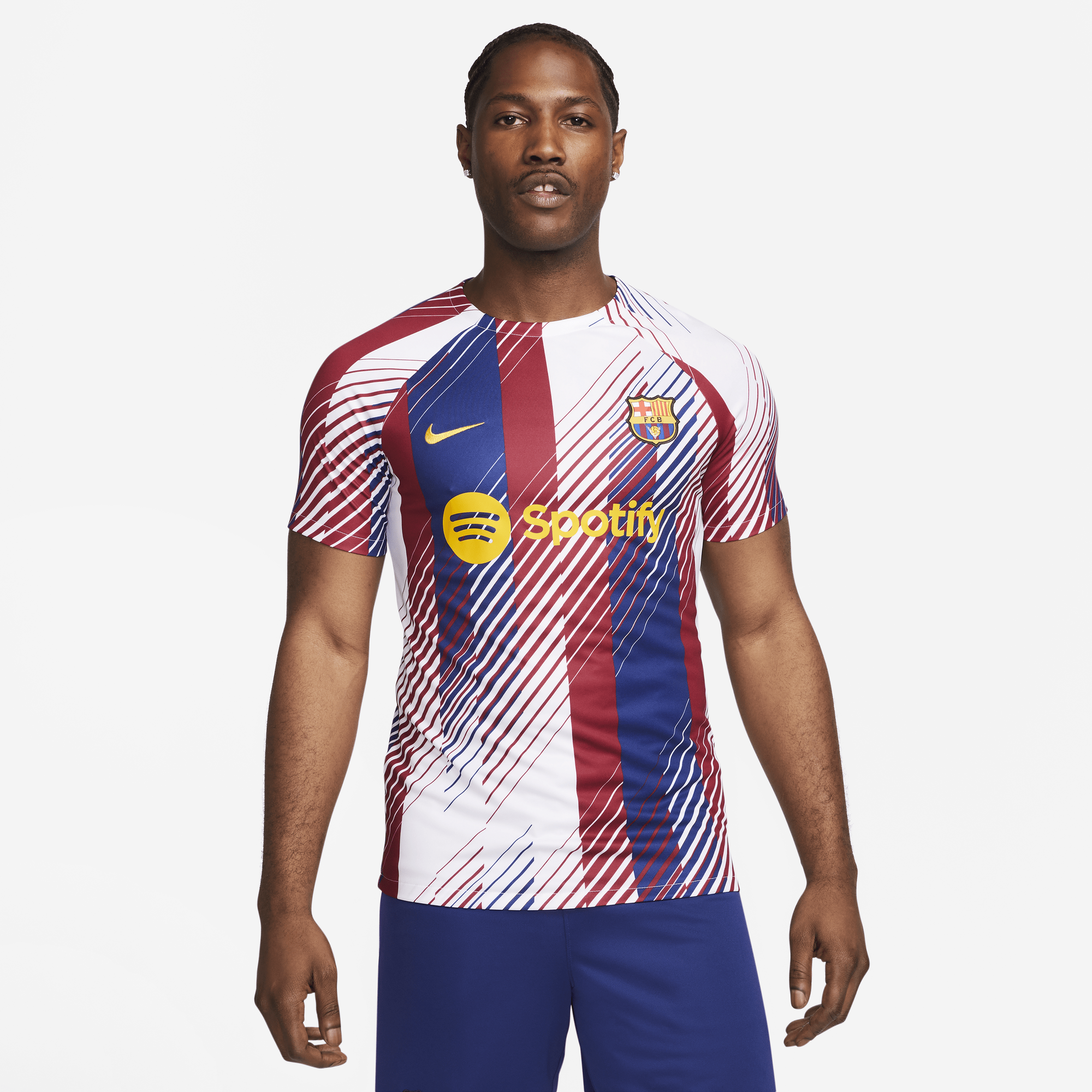Shop F.C. Barcelona Academy Pro Men s Nike Dri FIT Pre Match