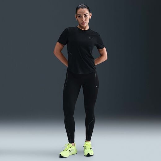 Running Trousers & Leggings-Nike, Nike Swift, Women's High-Waisted 7/8 Running Leggings With Reflective Design Accents Running Trousers & Leggings-Nike, Nike Swift, Women's High-Waisted 7/8 Running Leggings With Reflective Design Accents