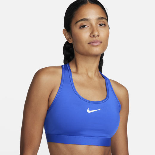 Nike Air Swoosh 1/2-Zip Women's Medium-Support 1-Piece Pad Sports Bra,  Black Black White, Large : : Clothing, Shoes & Accessories