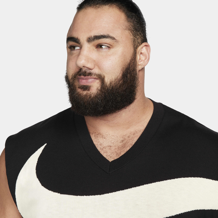 Buy Nike Swoosh Men's Sleeveless Jumper - Black/Coconut Milk | Nike UAE Official