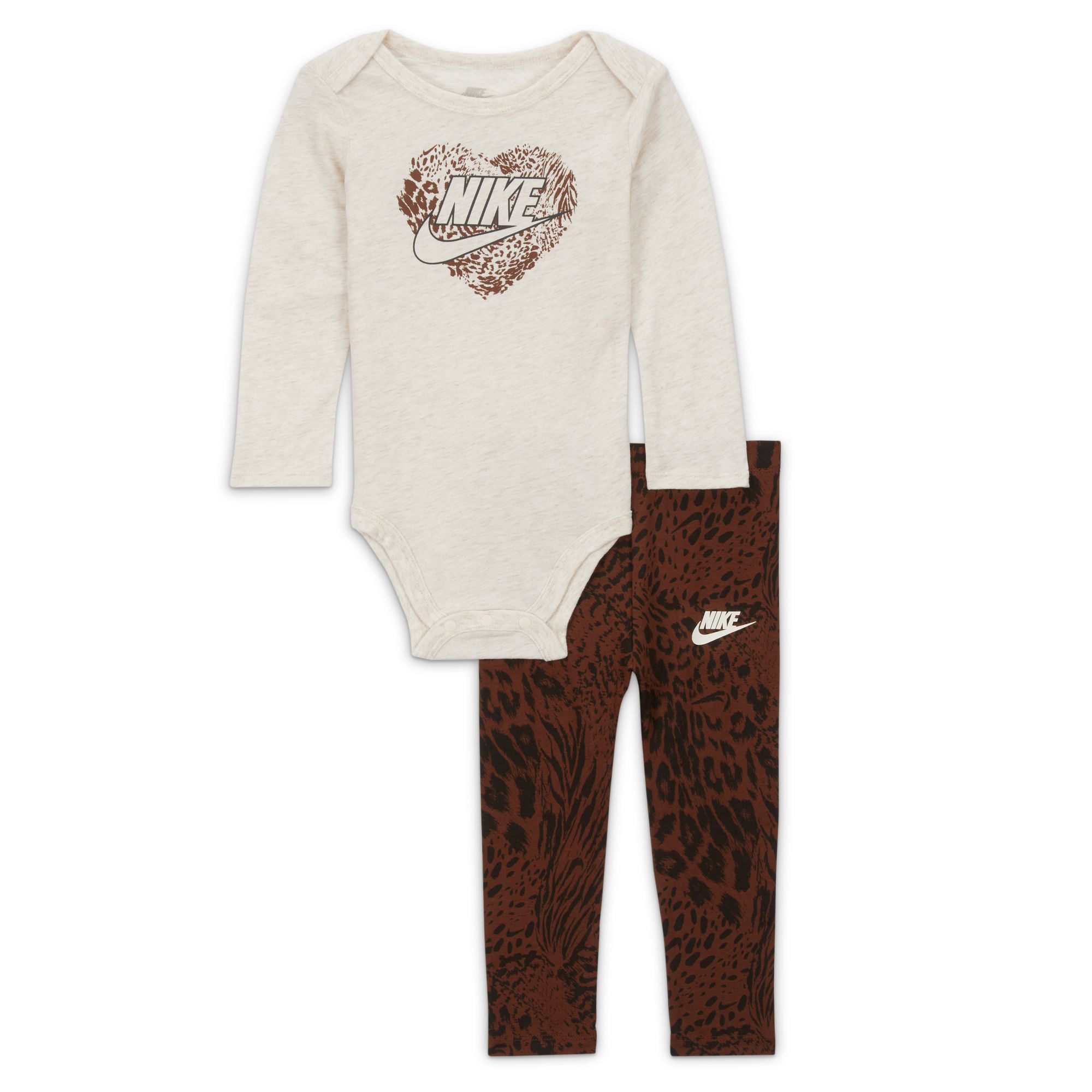 Nike Animal Print Bodysuit and Leggings Set image number 0