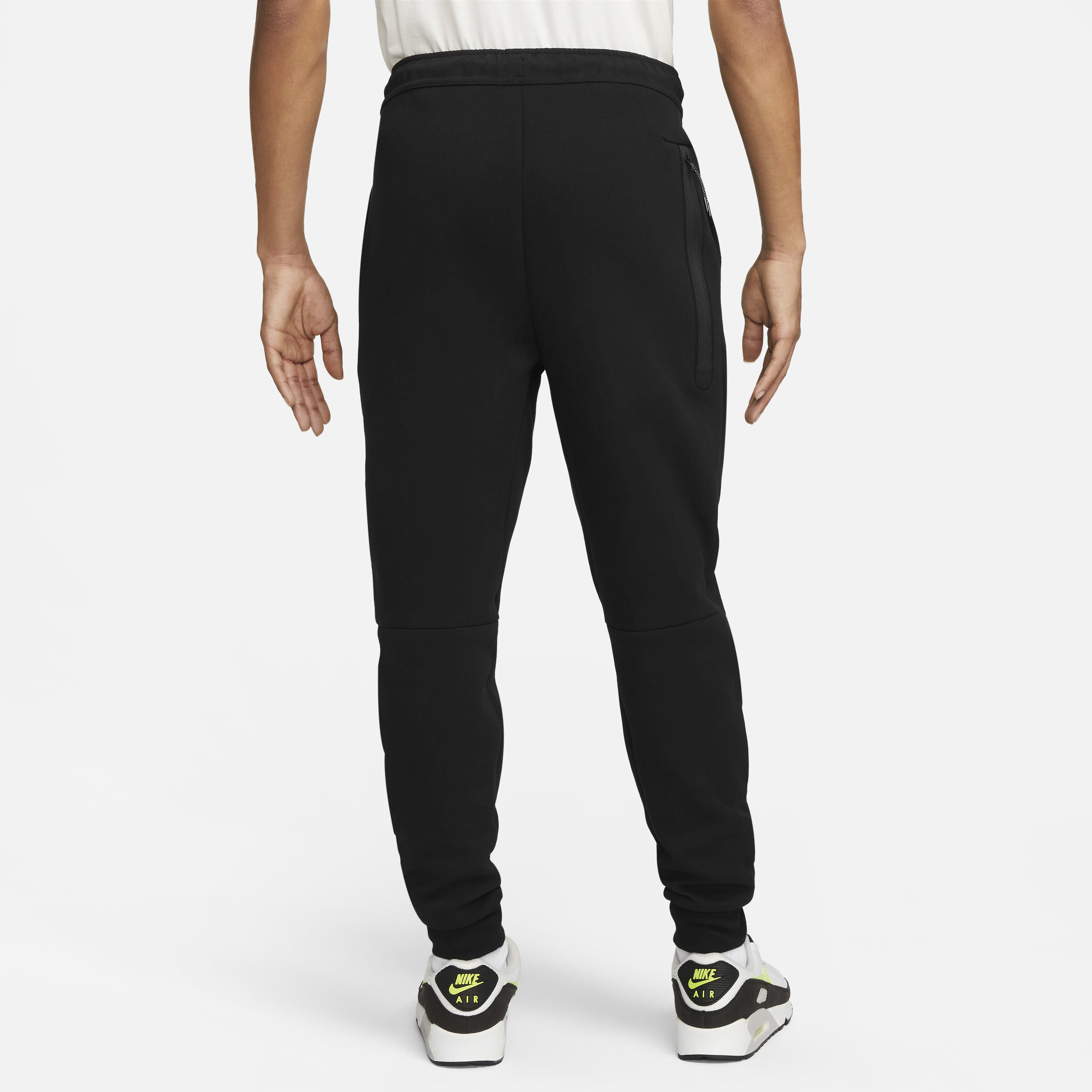 Mens black nike tech fleece pants shop