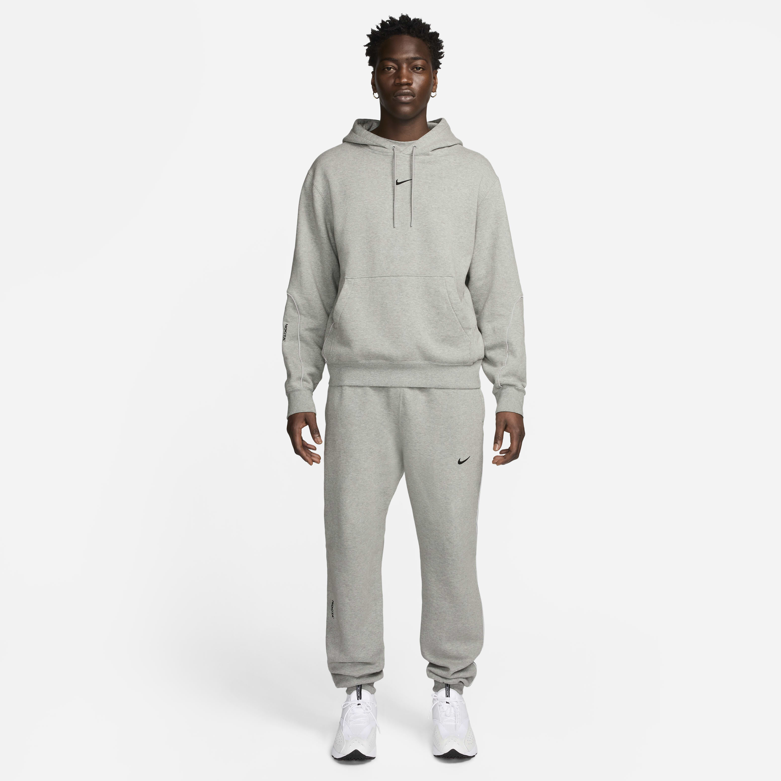 Buy NOCTA NOCTA Fleece CS Hoodie - Dark Grey Heather/Matte Silver/Black |  Nike UAE Official